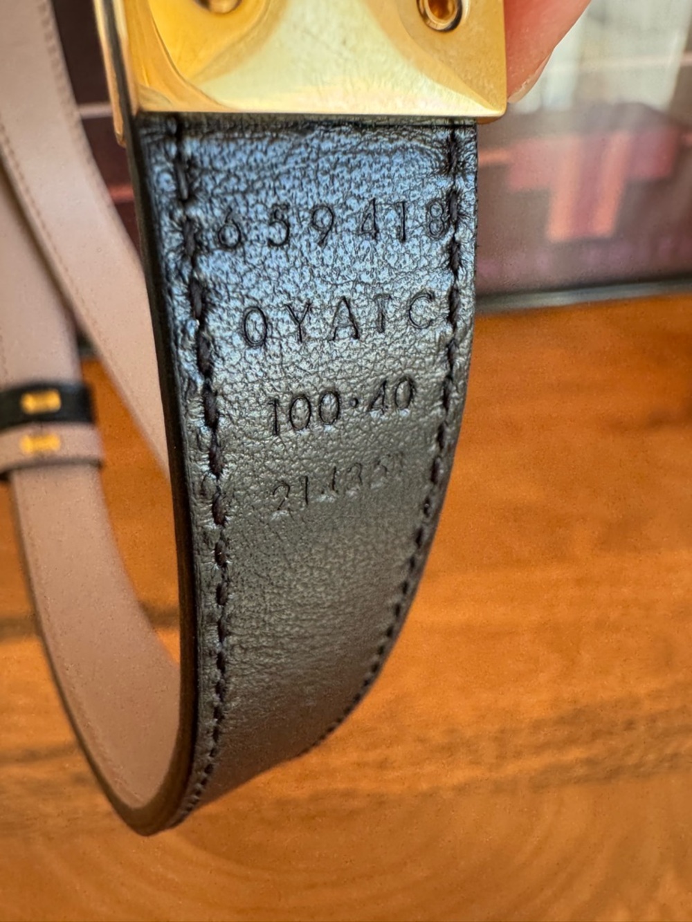 Gucci Marmont Reversible GG logo Black Leather Belt size 44 100cm - Picture 6 of 12